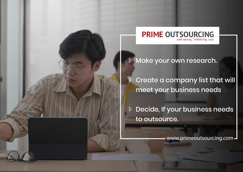 choose the right partner when outsourcing.