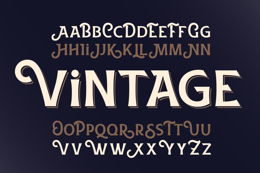 Vintage Font Set